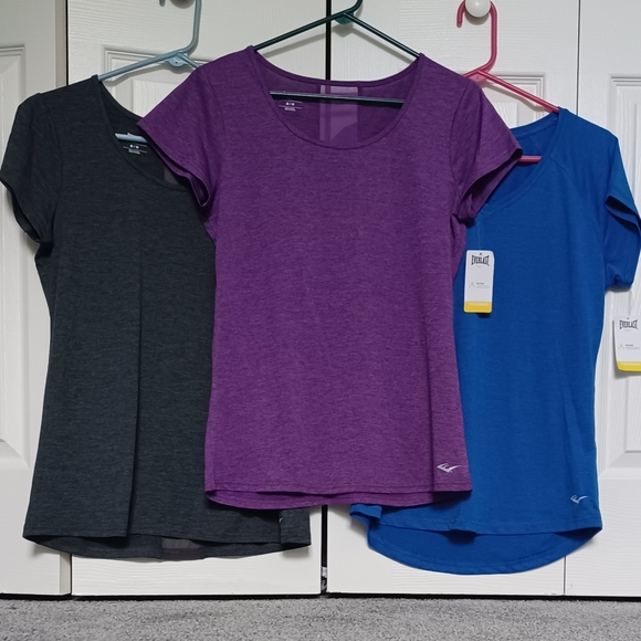 Everlast Tops - 3 New Women's Everlast Wicking T Shirts Purple, Blue, and Gray Size Medium Missy